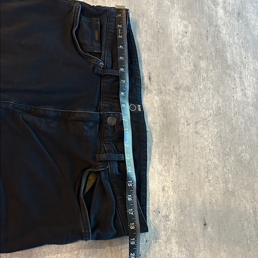 Hugo Boss Cashmere-Touch Denim Men's Black Jeans - Picture 6 of 14